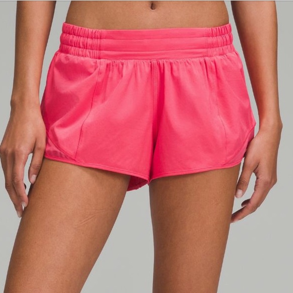Lululemon Hotty Hot Low Rise Lined Short 2.5” Glaze Pink